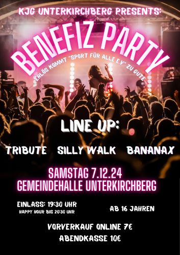 Tickets für Benefizparty am 07.12.2024 - Karten kaufen